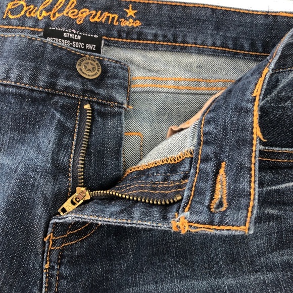 Bubblegum Dark Wash Straight Leg Jeans 7/8 - Picture 10 of 13